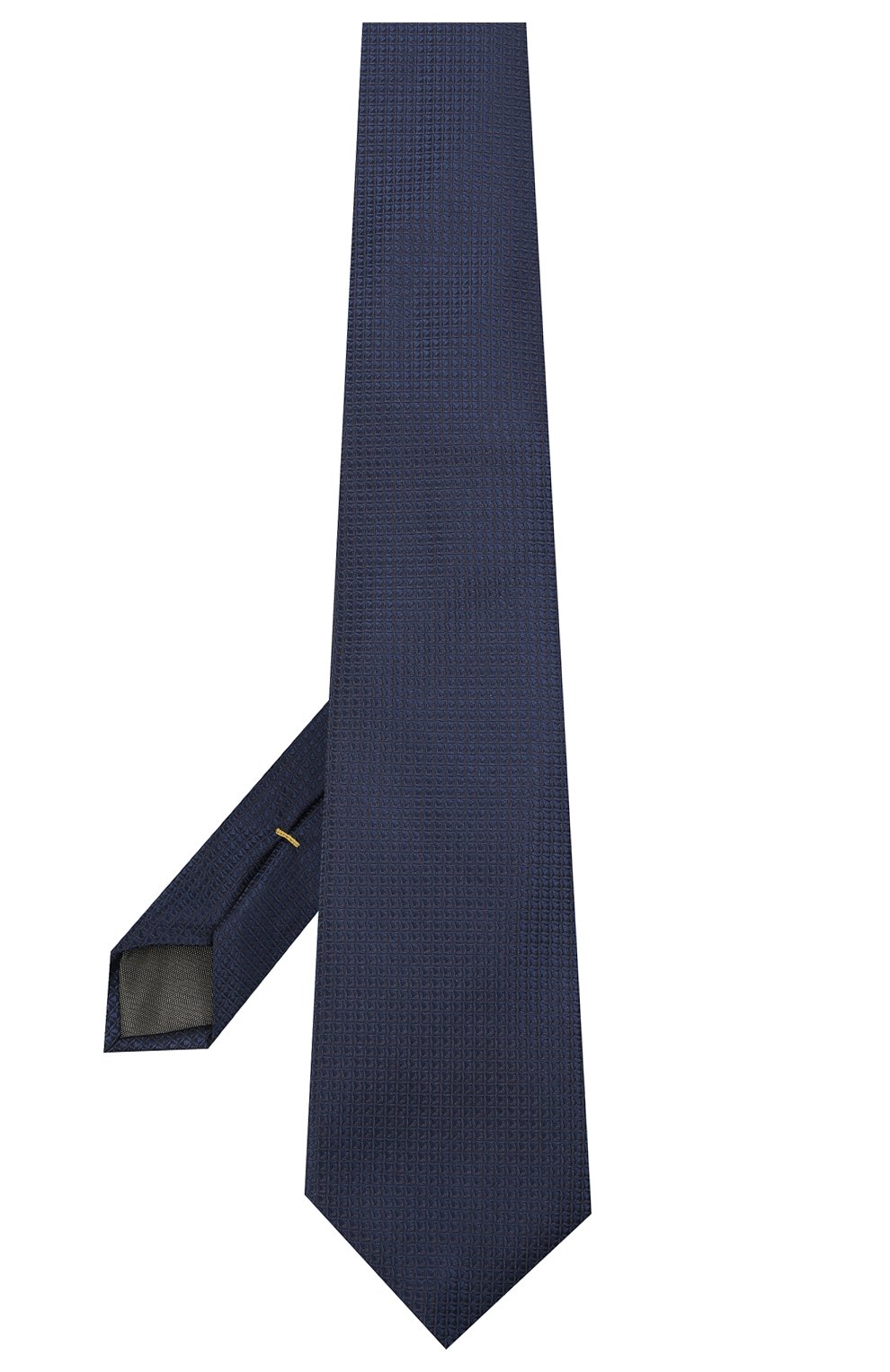 Мужской шелковый галстук CANALI темно-синего цвета, арт. 18/HJ03125 | Фото 2 (Принт: С принтом; Материал: Текстиль, Шелк)