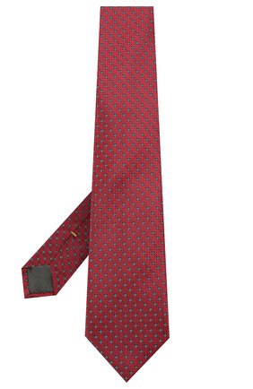 Мужской шелковый галстук CANALI красного цвета по цене 12700 руб., арт. 18/HJ03133 | Фото 2 Мужской шелковый галстук CANALI красного цвета, арт. 18/HJ03133 | Фото 2