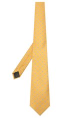 Мужской шелковый галстук CANALI желтого цвета, арт. 18/HJ03135 | Фото 2 (Принт: С принтом; Материал: Текстиль, Шелк)