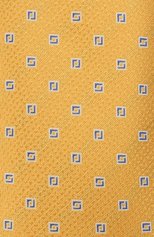 Мужской шелковый галстук CANALI желтого цвета, арт. 18/HJ03135 | Фото 3 (Принт: С принтом; Материал: Текстиль, Шелк)