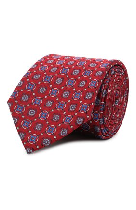 Мужской шелковый галстук CANALI красного цвета по цене 12700 руб., арт. 18/HJ03136 | Фото 1 Мужской шелковый галстук CANALI красного цвета, арт. 18/HJ03136 | Фото 1