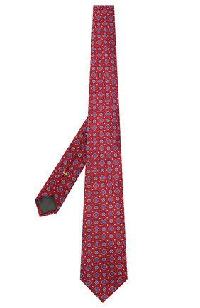 Мужской шелковый галстук CANALI красного цвета по цене 12700 руб., арт. 18/HJ03136 | Фото 2 Мужской шелковый галстук CANALI красного цвета, арт. 18/HJ03136 | Фото 2