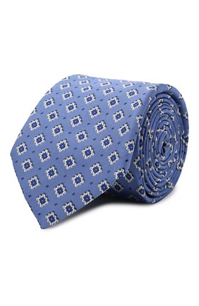 Мужской шелковый галстук CANALI голубого цвета по цене 12700 руб., арт. 18/HJ03152 | Фото 1 Мужской шелковый галстук CANALI голубого цвета, арт. 18/HJ03152 | Фото 1