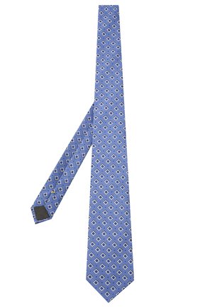 Мужской шелковый галстук CANALI голубого цвета по цене 12700 руб., арт. 18/HJ03152 | Фото 2 Мужской шелковый галстук CANALI голубого цвета, арт. 18/HJ03152 | Фото 2