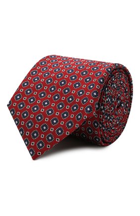 Мужской шелковый галстук CANALI красного цвета по цене 12700 руб., арт. 18/HJ03078 | Фото 1 Мужской шелковый галстук CANALI красного цвета, арт. 18/HJ03078 | Фото 1