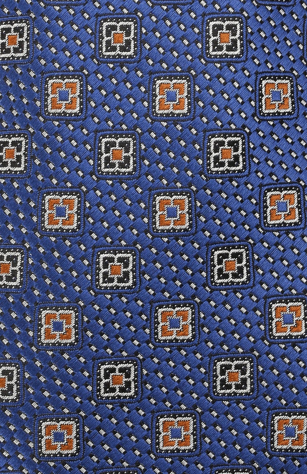 Мужской шелковый галстук CANALI темно-синего цвета, арт. 18/HJ03081 | Фото 3 (Принт: С принтом; Материал: Текстиль, Шелк)