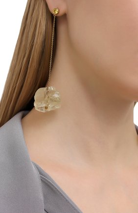 Женские серьги ice floe DZHANELLI желтого цвета по цене 28600 руб., арт. 1095 | Фото 2 Женские серьги ice floe DZHANELLI желтого цвета, арт. 1095 | Фото 2