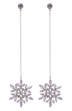 Женские серьги snowflake DZHANELLI сиреневого цвета по цене 77000 руб., арт. 1092 | Фото 1 Женские серьги snowflake DZHANELLI сиреневого цвета, арт. 1092 | Фото 1