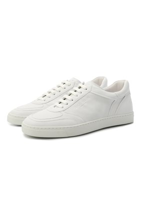 Женские кожаные кеды GIORGIO ARMANI белого цвета по цене 42850 руб., арт. X1X026/XF475 | Фото 1 Женские кожаные кеды GIORGIO ARMANI белого цвета, арт. X1X026/XF475 | Фото 1 (Подошва: Платформа; Материал внутренний: Текстиль, Натуральная кожа)