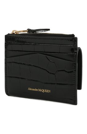 Женский кожаный футляр для кредитных карт ALEXANDER MCQUEEN черного цвета по цене 45200 руб., арт. 648023/1JMFG | Фото 2 Женский кожаный футляр для кредитных карт ALEXANDER MCQUEEN черного цвета, арт. 648023/1JMFG | Фото 2