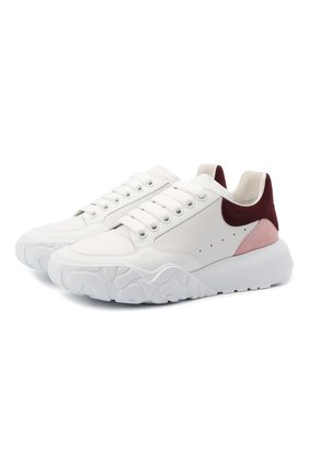 Женские кожаные кроссовки court trainer ALEXANDER MCQUEEN розового цвета по цене 37650 руб., арт. 633915/WHZ9B | Фото 1 Женские кожаные кроссовки court trainer ALEXANDER MCQUEEN розового цвета, арт. 633915/WHZ9B | Фото 1