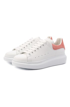 Женские кожаные кеды xl sole ALEXANDER MCQUEEN розового цвета по цене 39950 руб., арт. 650788/WHZ4K | Фото 1 Женские кожаные кеды xl sole ALEXANDER MCQUEEN розового цвета, арт. 650788/WHZ4K | Фото 1