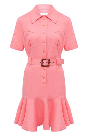 Женское льняное платье ZIMMERMANN розового цвета по цене 62800 руб., арт. 9369DP0P/WML | Фото 1 Женское льняное платье ZIMMERMANN розового цвета, арт. 9369DP0P/WML | Фото 1