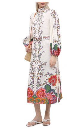 Женское льняное платье ZIMMERMANN белого цвета по цене 87850 руб., арт. 9719DAND | Фото 2 Женское льняное платье ZIMMERMANN белого цвета, арт. 9719DAND | Фото 2
