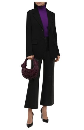 Женская водолазка из кашемира и шелка TOM FORD фиолетового цвета по цене 111500 руб., арт. MAK840-YAX176 | Фото 2 Женская водолазка из кашемира и шелка TOM FORD фиолетового цвета, арт. MAK840-YAX176 | Фото 2