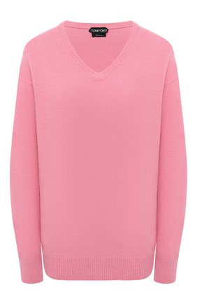 Женский кашемировый пуловер TOM FORD розового цвета по цене 155000 руб., арт. MAK1049-YAX293 | Фото 1 Женский кашемировый пуловер TOM FORD розового цвета, арт. MAK1049-YAX293 | Фото 1