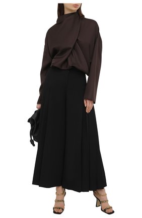 Женские шерстяные брюки DOLCE & GABBANA черного цвета по цене 85200 руб., арт. FTBX3T/FUBAJ | Фото 2 Женские шерстяные брюки DOLCE & GABBANA черного цвета, арт. FTBX3T/FUBAJ | Фото 2