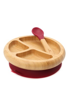 Детского тарелка с ложкой AVANCHY красного цвета, арт. MBPL | Фото 1 (Кросс-КТ: Посуда; Материал: Растительное волокно)