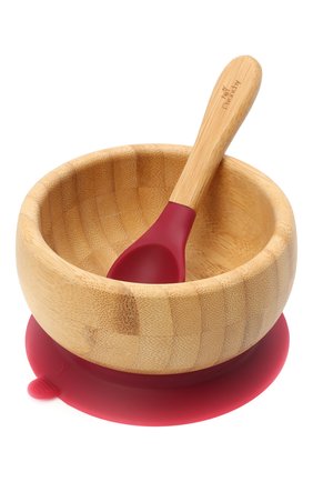 Детского пиала с ложкой AVANCHY красного цвета, арт. MBBL | Фото 1 (Кросс-КТ: Посуда; Материал: Растительное волокно)