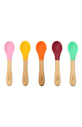 Детского набор из пяти ложек AVANCHY разноцветного цвета, арт. BSP5G | Фото 1 (Кросс-КТ: Посуда; Материал: Растительное волокно)