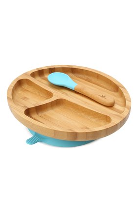 Детского тарелка с ложкой AVANCHY голубого цвета, арт. BTPL | Фото 1 (Кросс-КТ: Посуда; Материал: Растительное волокно)