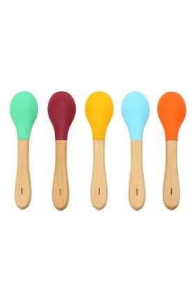 Детского набор из пяти ложек AVANCHY разноцветного цвета, арт. BSP5 | Фото 2 (Кросс-КТ: Посуда; Материал: Растительное волокно)