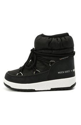 Детские утепленные сапоги MOON BOOT черного цвета по цене 9790 руб., арт. 965-34051800 | Фото 2 Детские утепленные сапоги MOON BOOT черного цвета, арт. 965-34051800 | Фото 2
