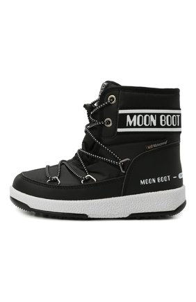 Детские утепленные сапоги MOON BOOT черного цвета по цене 9790 руб., арт. 965-34052500 | Фото 2 Детские утепленные сапоги MOON BOOT черного цвета, арт. 965-34052500 | Фото 2