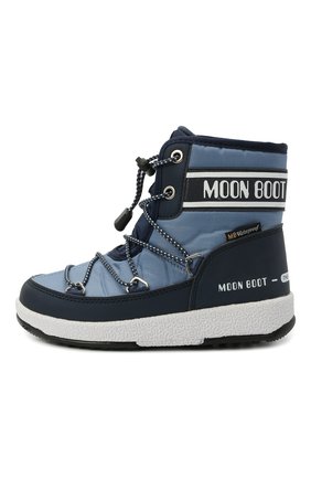 Детские утепленные сапоги MOON BOOT синего цвета по цене 9790 руб., арт. 965-34052500 | Фото 2 Детские утепленные сапоги MOON BOOT синего цвета, арт. 965-34052500 | Фото 2