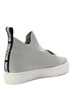 Детские текстильные кеды MOSCHINO серого цвета по цене 32050 руб., арт. 67505/T0MAIA/28-35 | Фото 2 Детские текстильные кеды MOSCHINO серого цвета, арт. 67505/T0MAIA/28-35 | Фото 2 (Материал внутренний: Натуральная кожа; Материал внешний: Текстиль; Региональные ограничения белый список (Axapta Mercury): RU; Длина стельки: 19,3; Мальчики Кросс-КТ: Обувь-высокие)