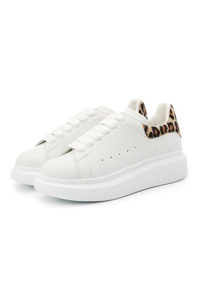 Детские кожаные кеды ALEXANDER MCQUEEN белого цвета по цене 23450 руб., арт. 650860/WHX1P | Фото 1 Детские кожаные кеды ALEXANDER MCQUEEN белого цвета, арт. 650860/WHX1P | Фото 1 (Материал внутренний: Натуральная кожа; Материал внешний: Кожа)