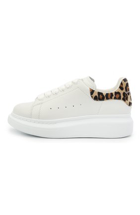 Детские кожаные кеды ALEXANDER MCQUEEN белого цвета по цене 23450 руб., арт. 650860/WHX1P | Фото 2 Детские кожаные кеды ALEXANDER MCQUEEN белого цвета, арт. 650860/WHX1P | Фото 2 (Материал внутренний: Натуральная кожа; Материал внешний: Кожа)