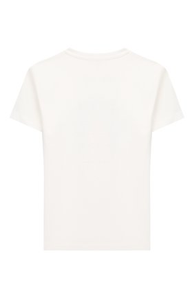 Детская хлопковая футболка VERSACE белого цвета по цене 13700 руб., арт. 1000052/1A00060/8A-14A | Фото 2 Детская хлопковая футболка VERSACE белого цвета, арт. 1000052/1A00060/8A-14A | Фото 2