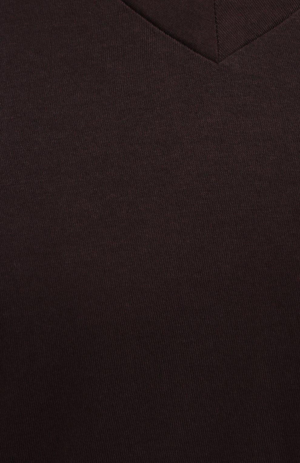 Мужская хлопковая футболка JAMES PERSE темно-коричневого цвета, арт. MLJ3352 | Фото 5 (Принт: Без принта; Рукава: Короткие; Длина (для топов): Стандартные; Материал внешний: Хлопок; Стили: Кэжуэл)