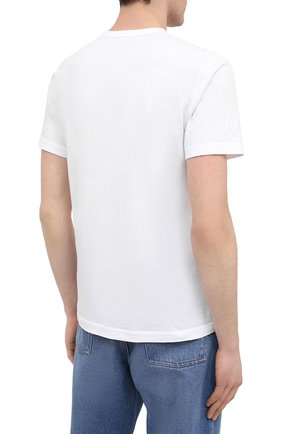 Мужская хлопковая футболка JAMES PERSE белого цвета, арт. MLJ3282 | Фото 4 (Принт: Без принта; Рукава: Короткие; Длина (для топов): Стандартные; Материал внешний: Хлопок; Стили: Кэжуэл)