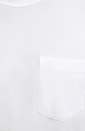 Мужская хлопковая футболка JAMES PERSE белого цвета, арт. MLJ3282 | Фото 5 (Принт: Без принта; Рукава: Короткие; Длина (для топов): Стандартные; Материал внешний: Хлопок; Стили: Кэжуэл)