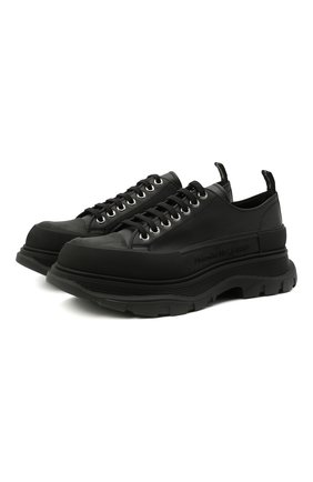 Мужские кожаные кроссовки ALEXANDER MCQUEEN черного цвета по цене 48000 руб., арт. 627225/WHZ62 | Фото 1 Мужские кожаные кроссовки ALEXANDER MCQUEEN черного цвета, арт. 627225/WHZ62 | Фото 1 (Подошва: Массивная; Материал внутренний: Натуральная кожа; Стили: Гранж)