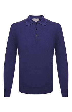 Мужское хлопковое поло CANALI фиолетового цвета по цене 23250 руб., арт. C0017/MK00145 | Фото 1 Мужское хлопковое поло CANALI фиолетового цвета, арт. C0017/MK00145 | Фото 1 (Длина (для топов): Стандартные; Материал внешний: Хлопок; Стили: Кэжуэл; Рукава: Длинные; Кросс-КТ: Трикотаж; Застежка: Пуговицы)