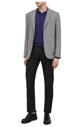 Мужское хлопковое поло CANALI фиолетового цвета по цене 23250 руб., арт. C0017/MK00145 | Фото 2 Мужское хлопковое поло CANALI фиолетового цвета, арт. C0017/MK00145 | Фото 2 (Длина (для топов): Стандартные; Материал внешний: Хлопок; Стили: Кэжуэл; Рукава: Длинные; Кросс-КТ: Трикотаж; Застежка: Пуговицы)