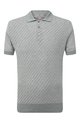 Мужское хлопковое поло CANALI зеленого цвета по цене 27200 руб., арт. C0127/MK01139 | Фото 1 Мужское хлопковое поло CANALI зеленого цвета, арт. C0127/MK01139 | Фото 1