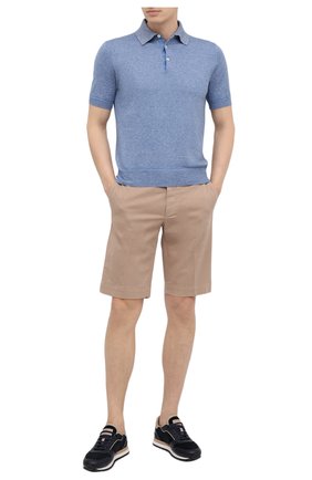 Мужское хлопковое поло CANALI голубого цвета по цене 32650 руб., арт. C0780/MK01140 | Фото 2 Мужское хлопковое поло CANALI голубого цвета, арт. C0780/MK01140 | Фото 2