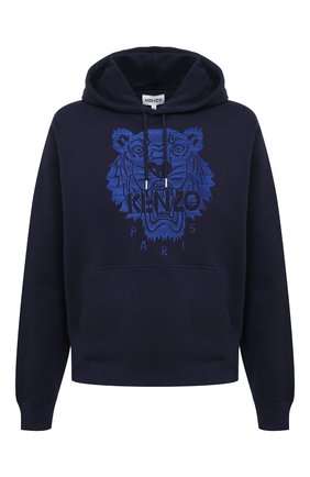 Мужской хлопковое худи KENZO темно-синего цвета по цене 31700 руб., арт. FB55SW3174XF | Фото 1 Мужской хлопковое худи KENZO темно-синего цвета, арт. FB55SW3174XF | Фото 1