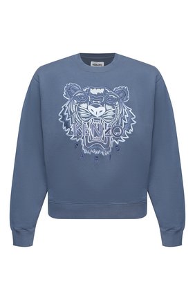 Мужской хлопковый свитшот KENZO голубого цвета по цене 24350 руб., арт. FB55SW1164XG | Фото 1 Мужской хлопковый свитшот KENZO голубого цвета, арт. FB55SW1164XG | Фото 1