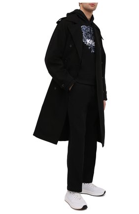 Мужские хлопковые брюки KENZO черного цвета по цене 23650 руб., арт. FB55PA2555AA | Фото 2 Мужские хлопковые брюки KENZO черного цвета, арт. FB55PA2555AA | Фото 2
