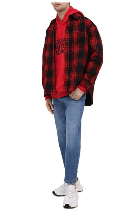 Мужской хлопковое худи VETEMENTS красного цвета по цене 75150 руб., арт. UE51TR820R 1604/M | Фото 2 Мужской хлопковое худи VETEMENTS красного цвета, арт. UE51TR820R 1604/M | Фото 2