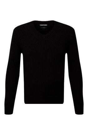 Мужской кашемировый свитер TOM FORD черного цвета по цене 179500 руб., арт. BWK56/TFK300 | Фото 1 Мужской кашемировый свитер TOM FORD черного цвета, арт. BWK56/TFK300 | Фото 1