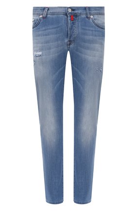 Мужские джинсы KITON голубого цвета по цене 107000 руб., арт. UPNJSM/J07T27 | Фото 1 Мужские джинсы KITON голубого цвета, арт. UPNJSM/J07T27 | Фото 1