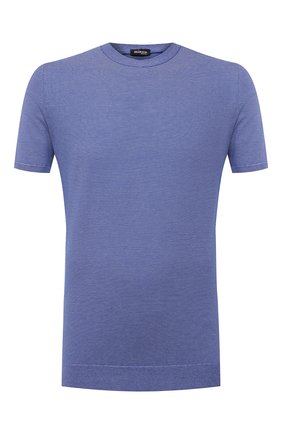 Мужской хлопковый джемпер KITON синего цвета по цене 89100 руб., арт. UK938 | Фото 1 Мужской хлопковый джемпер KITON синего цвета, арт. UK938 | Фото 1 (Рукава: Короткие; Стили: Кэжуэл; Длина (для топов): Стандартные; Принт: С принтом; Мужское Кросс-КТ: Джемперы; Материал внешний: Хлопок; Вырез: Круглый; Региональные ограничения белый список (Axapta Mercury): RU)