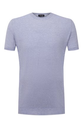 Мужской хлопковый джемпер KITON светло-голубого цвета по цене 87100 руб., арт. UK938 | Фото 1 Мужской хлопковый джемпер KITON светло-голубого цвета, арт. UK938 | Фото 1