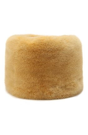 Женская шапка мелания из меха норки FURLAND желтого цвета по цене 50820 руб., арт. 0217402110159600585 | Фото 1 Женская шапка мелания из меха норки FURLAND желтого цвета, арт. 0217402110159600585 | Фото 1
